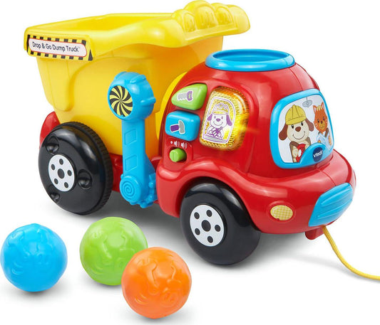 VTech Drop and Go Dump Truck, Yellow-