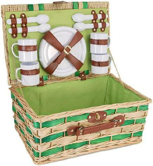 Willow Picnic Basket for Four-