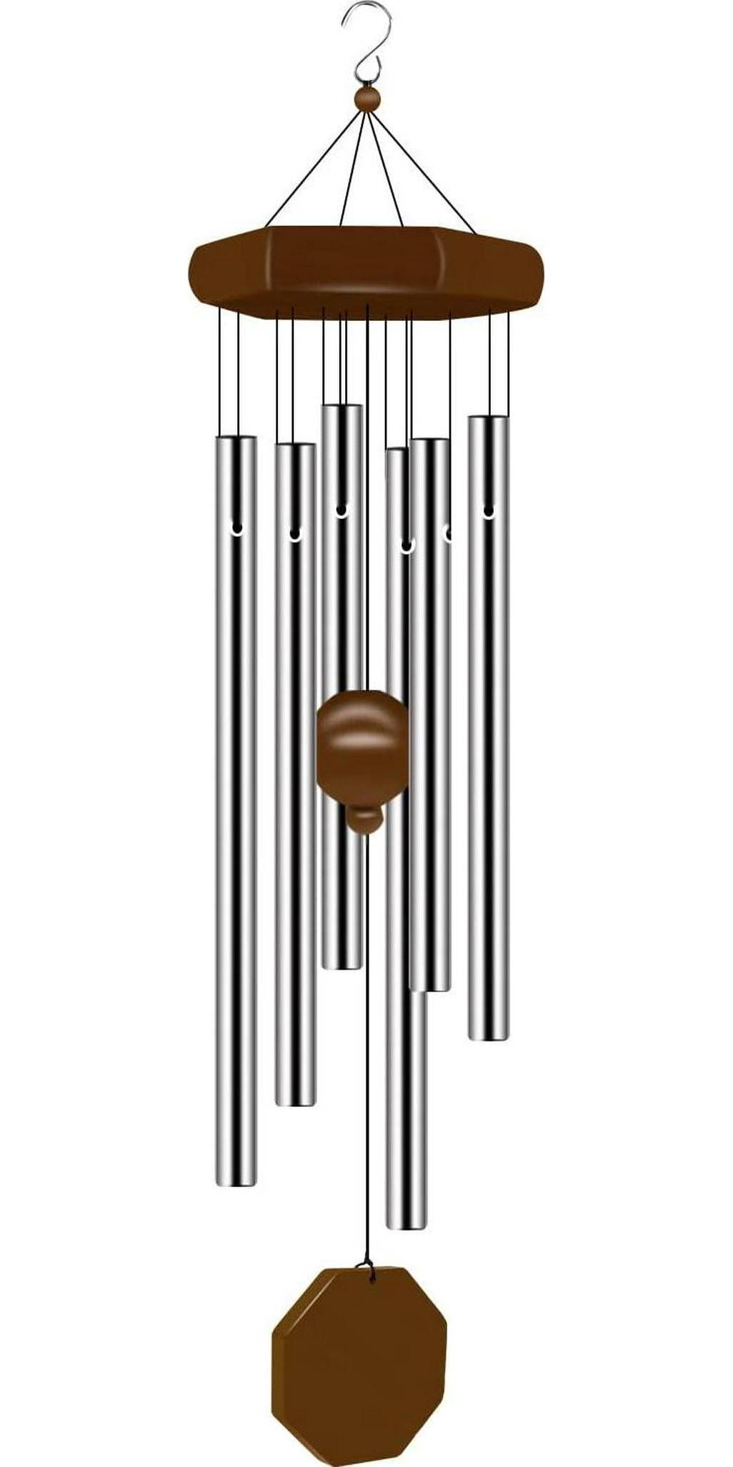 Wind Chimes for Outside, Wind Chimes Outdoor Deep Tone with 6 Tuned Tubes, Memorial Wind Chimes for Garden, Patio and Home-