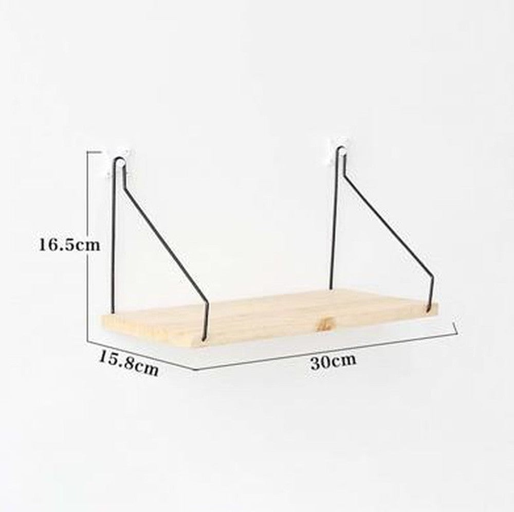 Wooden Wall-Mount Shelf-