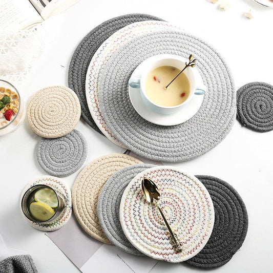 Woven/Braided Placemat and Coasters-