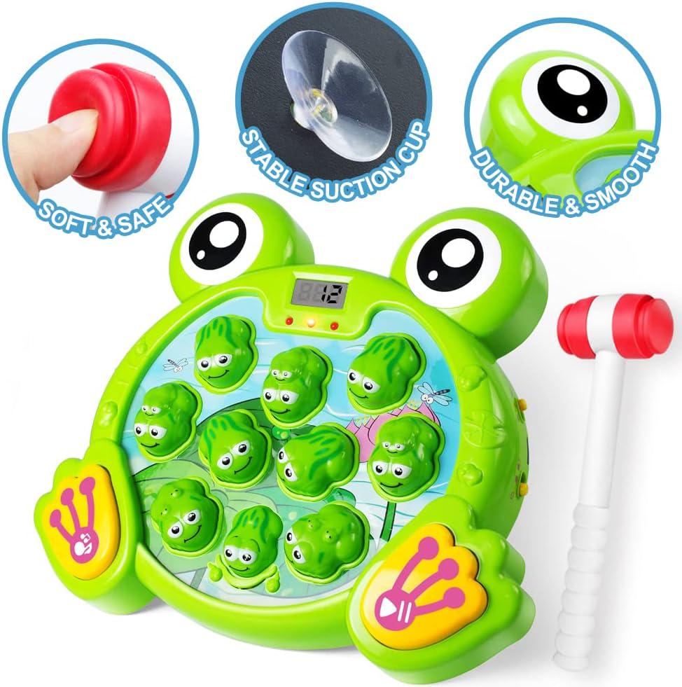 YEEBAY Interactive Whack A Frog Game, Learning, Active, Early Developmental Toy, Fun Gift for Age 3, 4, 5, 6, 7, 8 Years