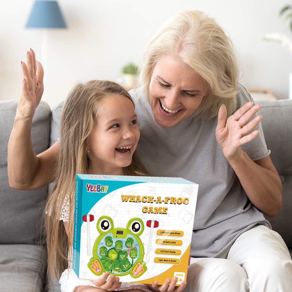 YEEBAY Interactive Whack A Frog Game, Learning, Active, Early Developmental Toy, Fun Gift for Age 3, 4, 5, 6, 7, 8 Years