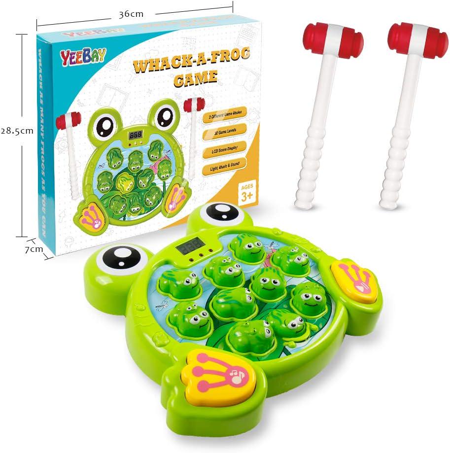 YEEBAY Interactive Whack A Frog Game, Learning, Active, Early Developmental Toy, Fun Gift for Age 3, 4, 5, 6, 7, 8 Years