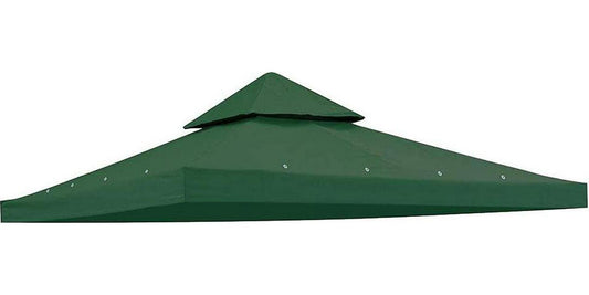 Yescom 10'x10'Gazebo Top Replacement for 2 Tier Outdoor Canopy Cover Patio Garden Yard Green-
