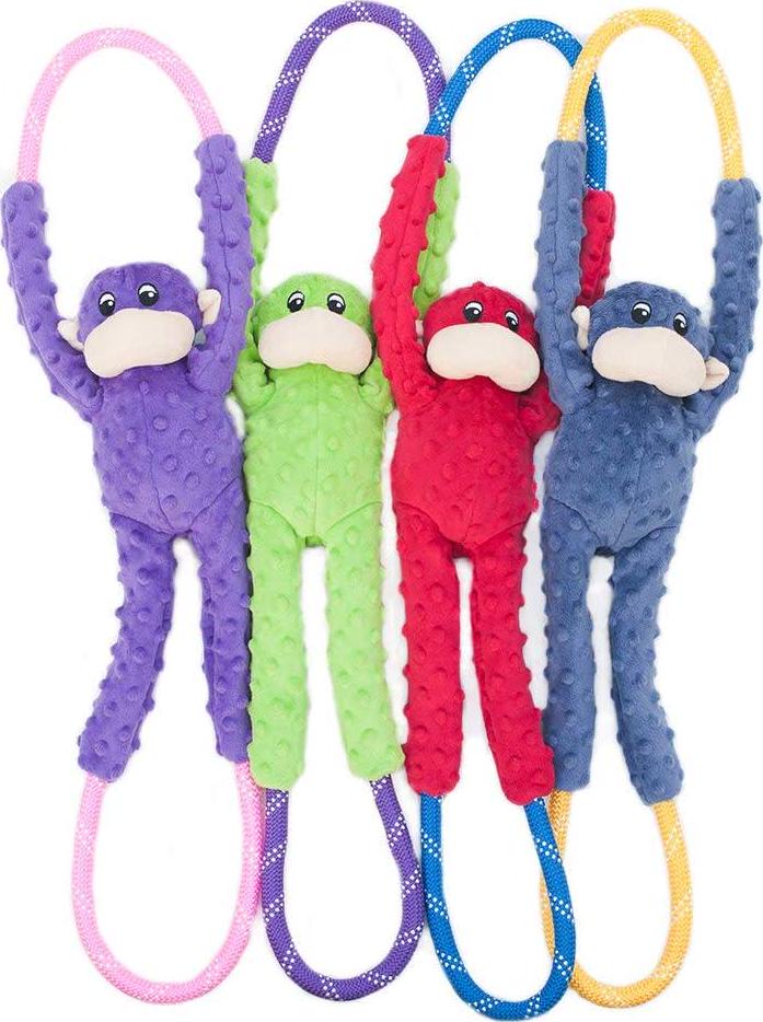 - RopeTugz Blue Monkey Dog Toy - Durable Rope, Squeaky Chew Toy, Perfect for Tug of War, Suitable