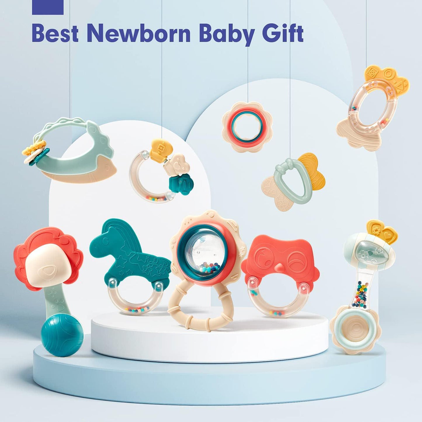 Baby Toys 0-6 Months - Infant Toys - Baby Teething Toys for Babies 0-6-12 Months - Baby Toys 6 to 12 Months