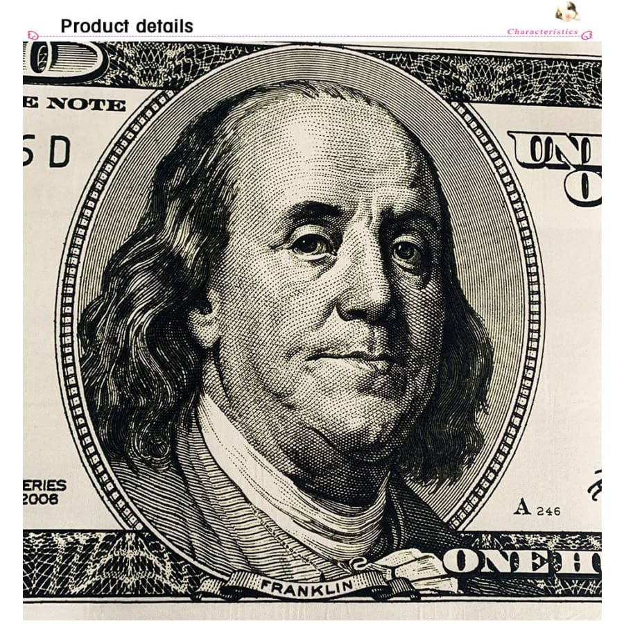 100 Dollar Benjamin Franklin Carpet