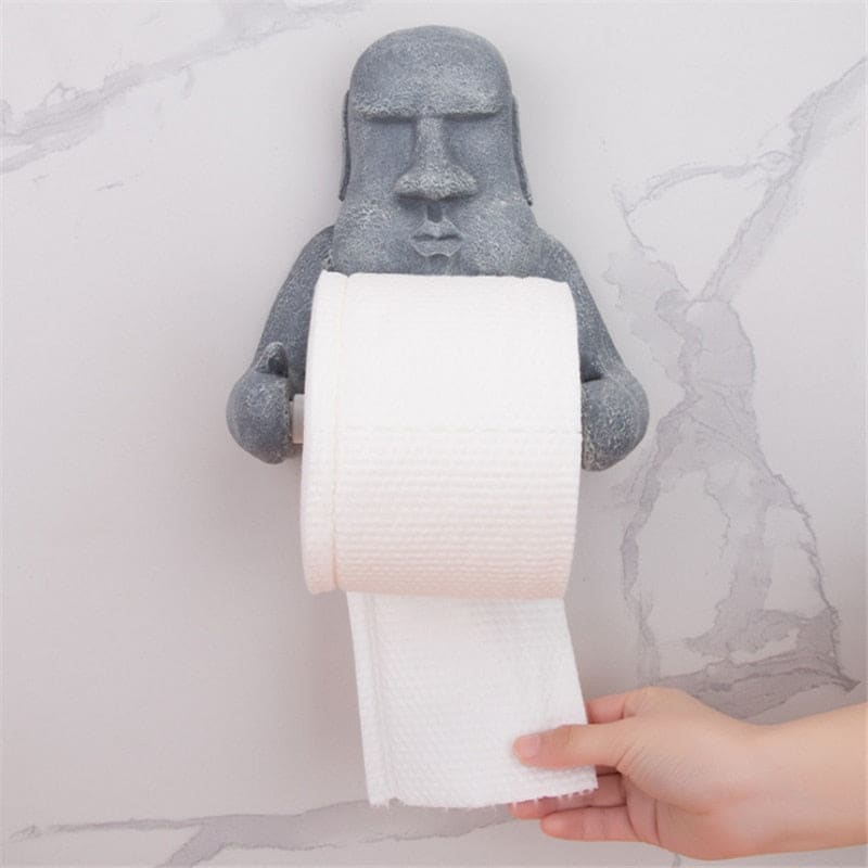 3D Easter Island Moai Toilet Roll Holder
