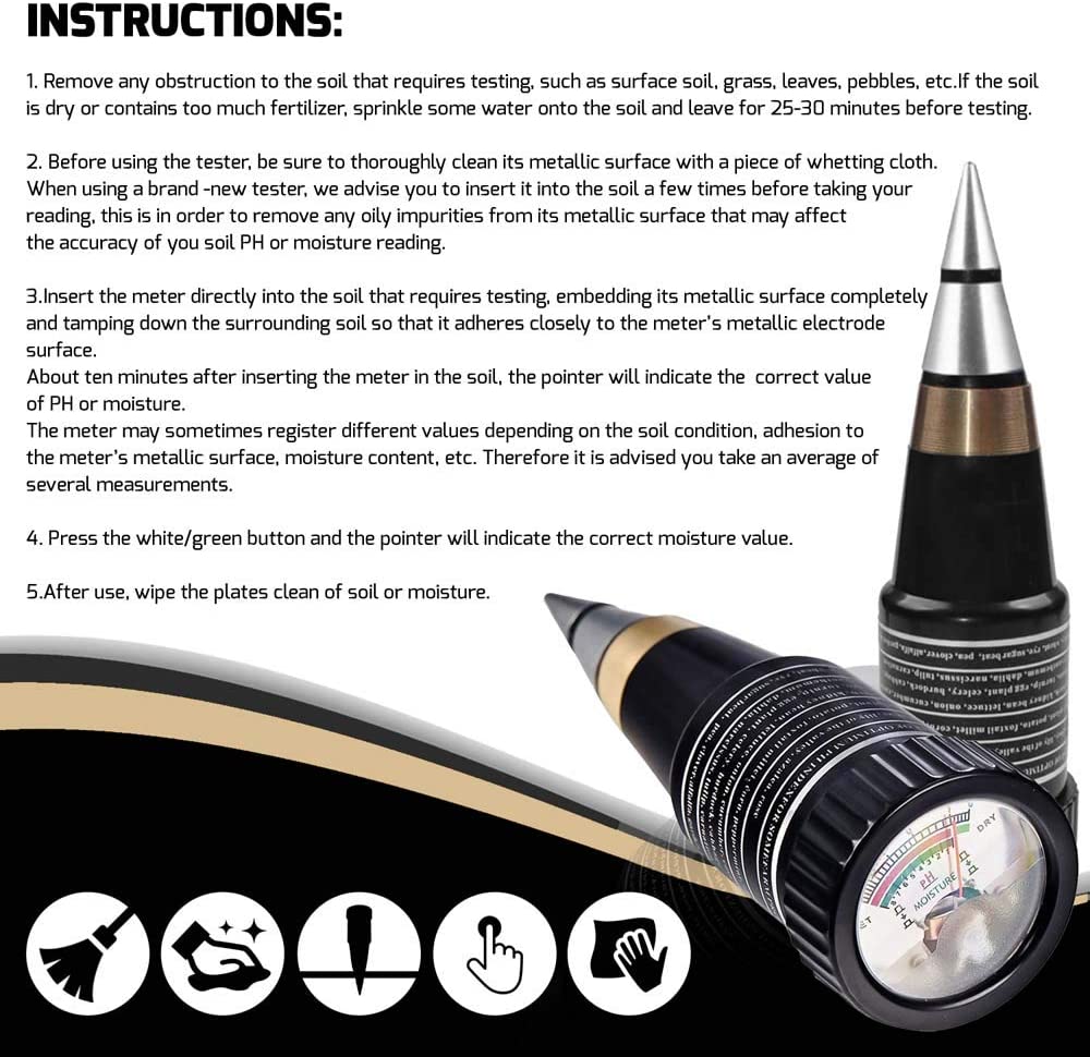 2-in-1 Soil pH and Moisture Meter