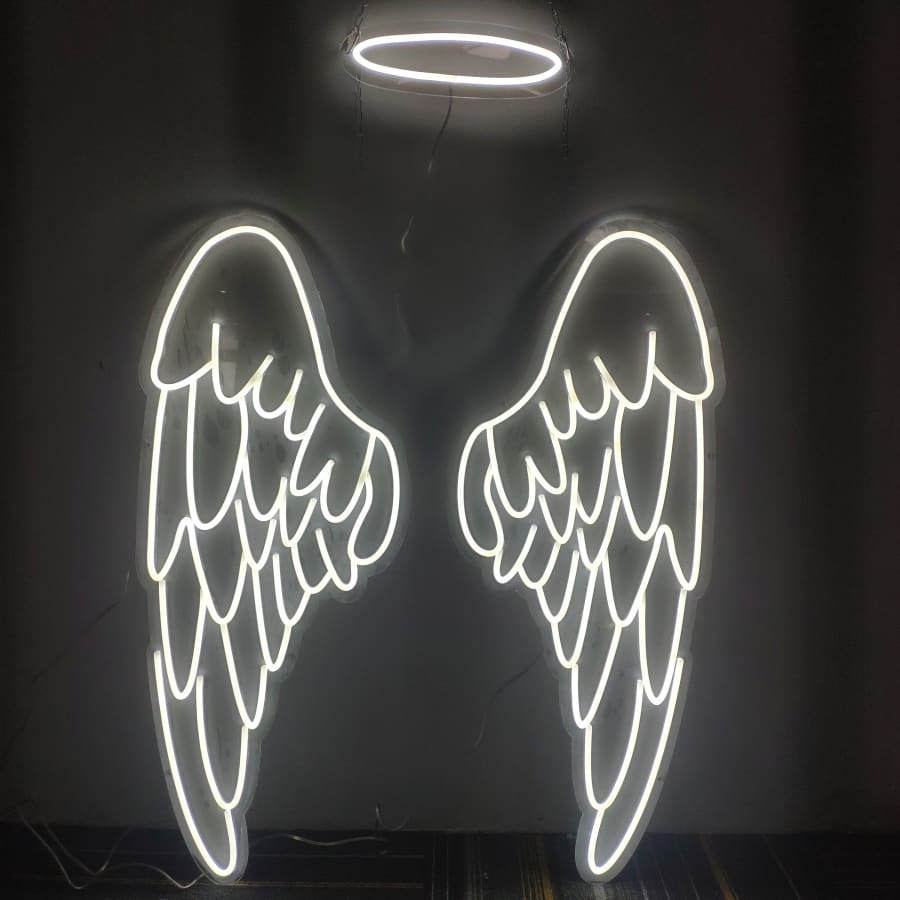 Аngel Wings & Halo Neon Light
