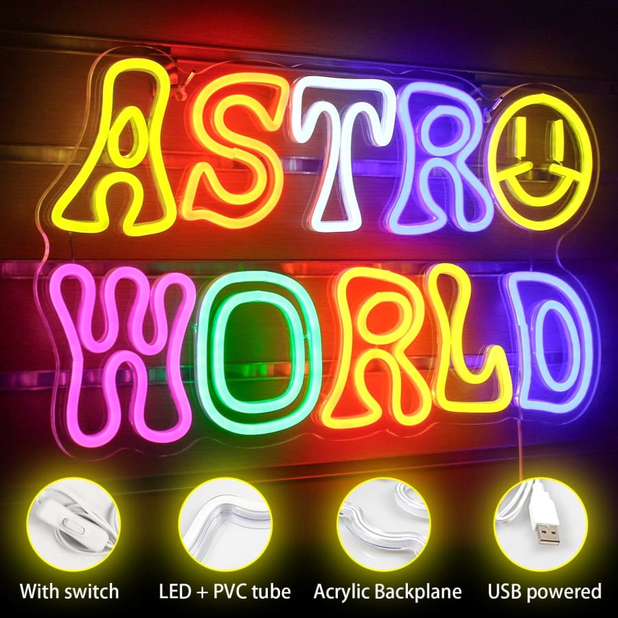 Astro World Neon LED Sign