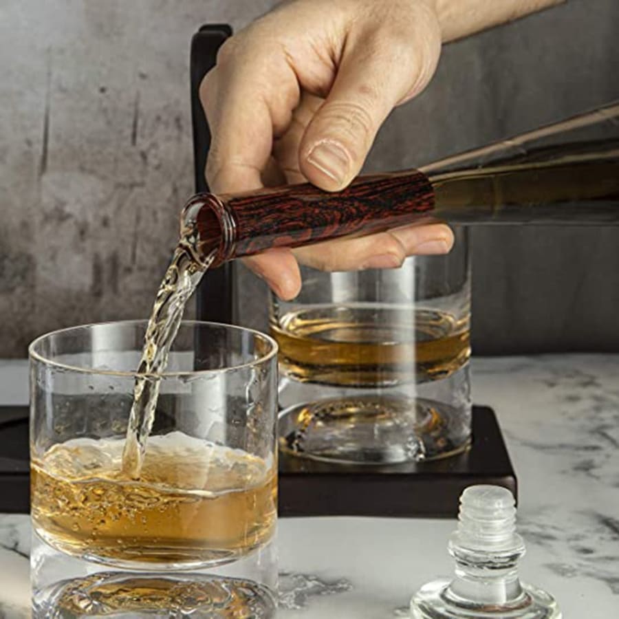 Baseball Bat Decanter with Glasses