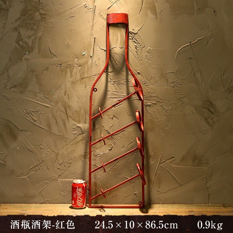 Bottle Shaped Wall Wine Rack