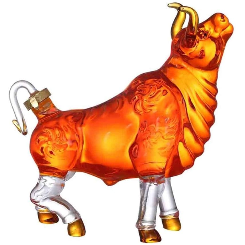 Bull Shaped Whiskey Decanter