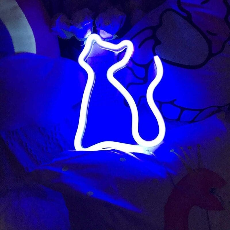 Cat Shape Neon Light