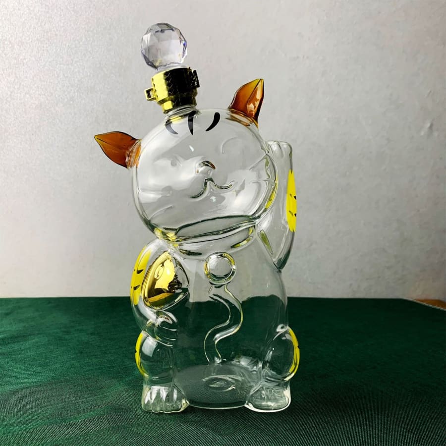 Cat Shaped Large Decanter Glass