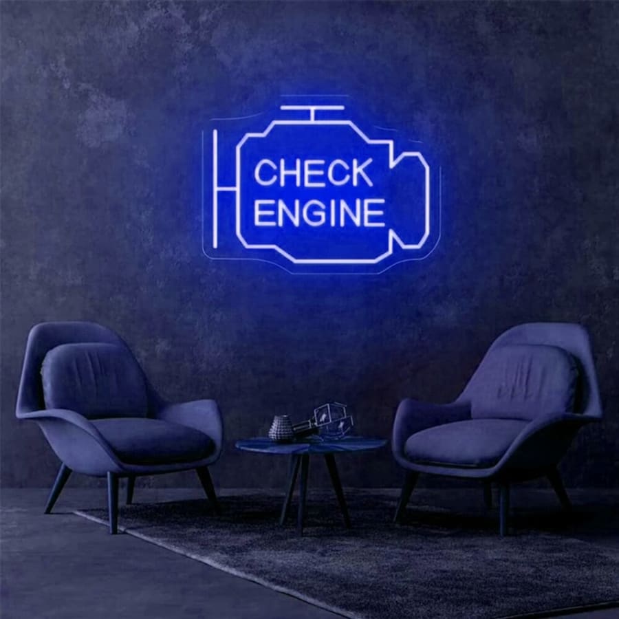 Check Engine Neon Sign