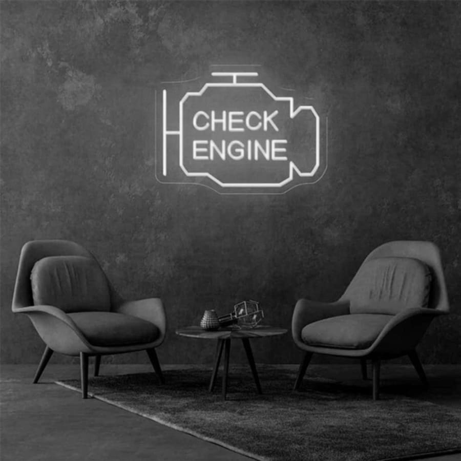 Check Engine Neon Sign