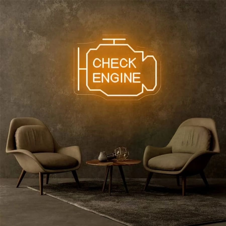 Check Engine Neon Sign