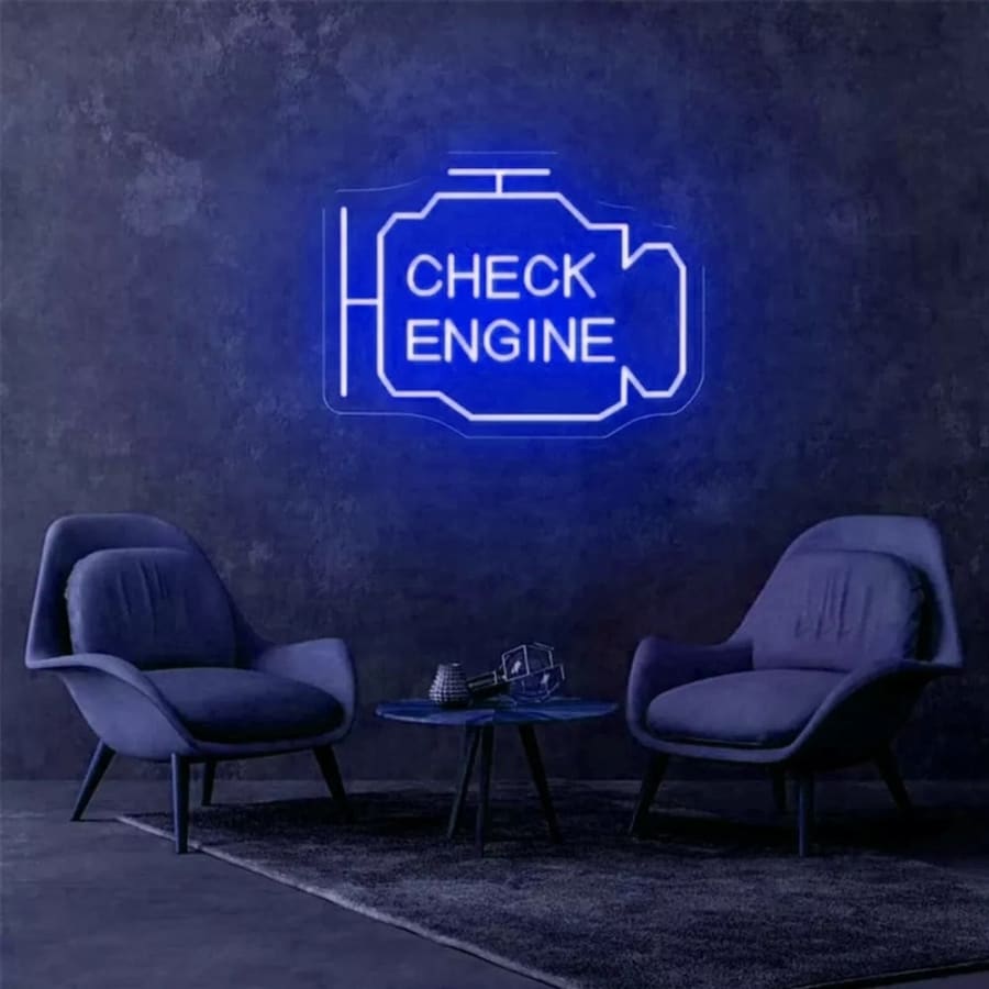 Check Engine Neon Sign