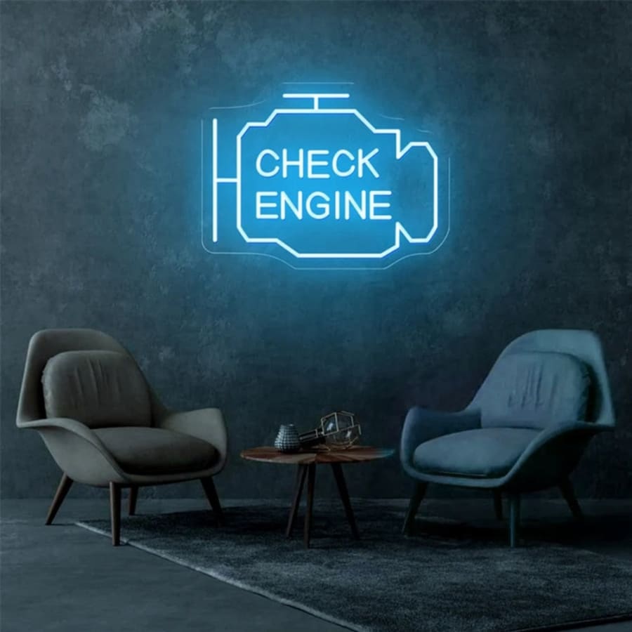 Check Engine Neon Sign