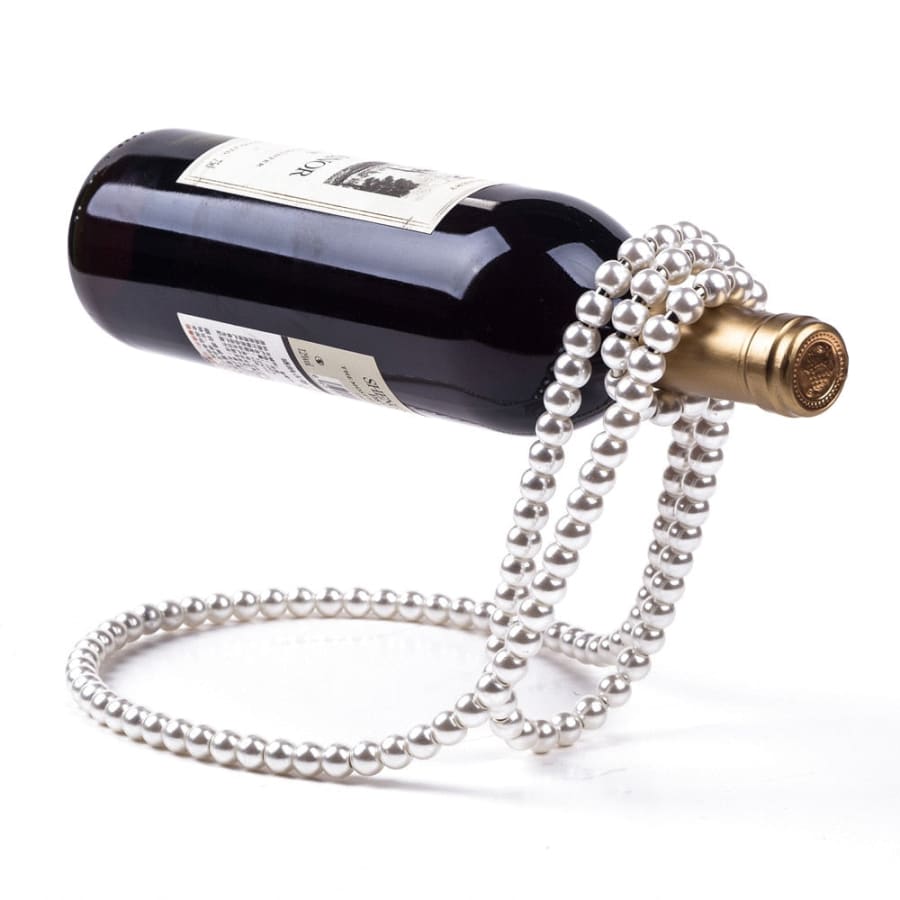 Creative Pearl Necklace Wine Rack