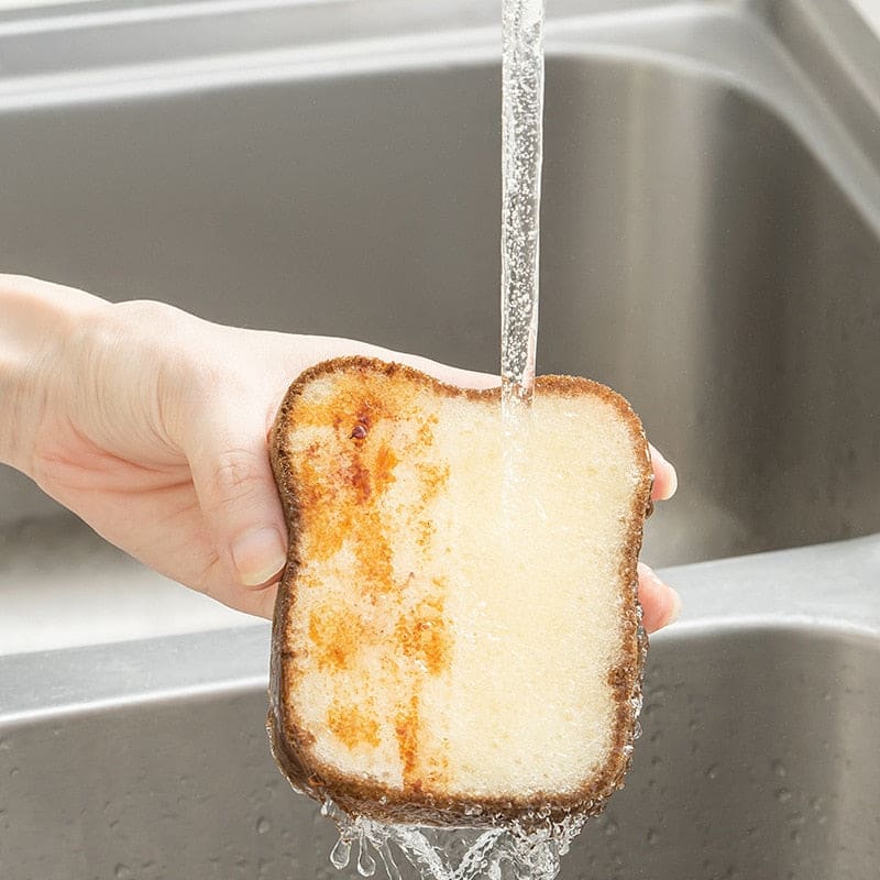 Creative Toast Shape Dish-washing Sponge