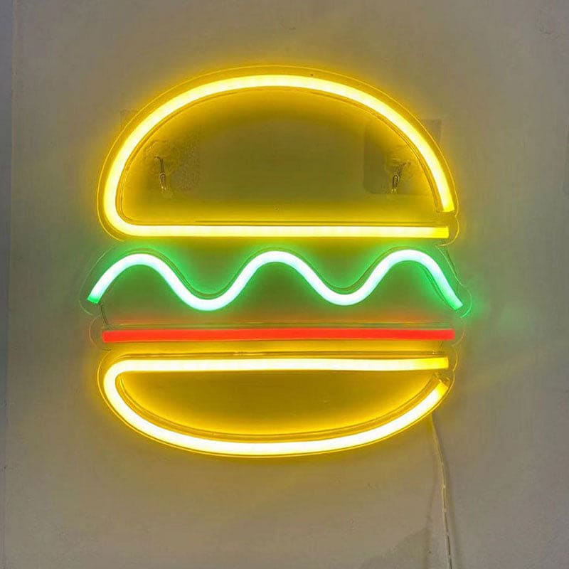 Hamburger Neon Sign