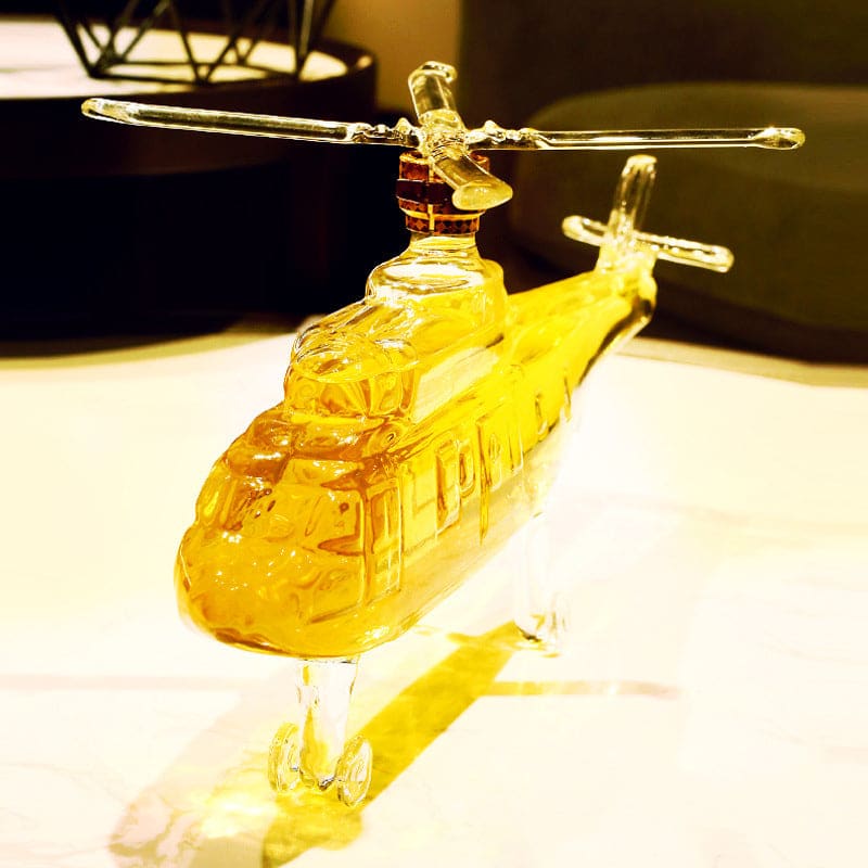 Helicopter Shaped Whiskey Decanter