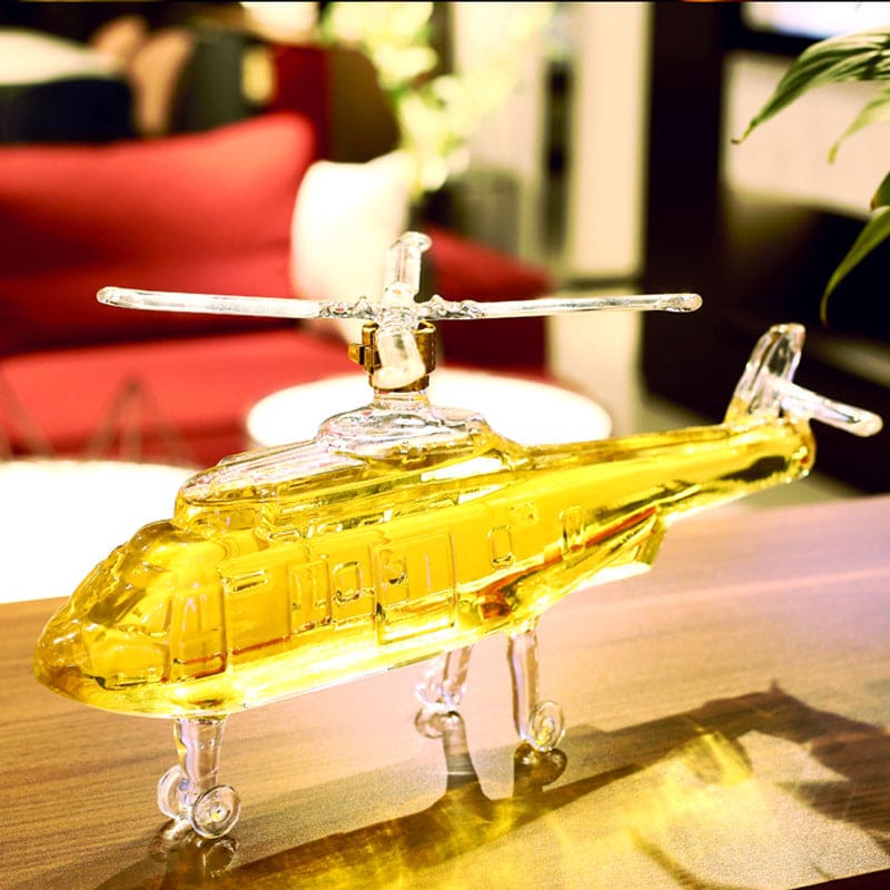 Helicopter Shaped Whiskey Decanter