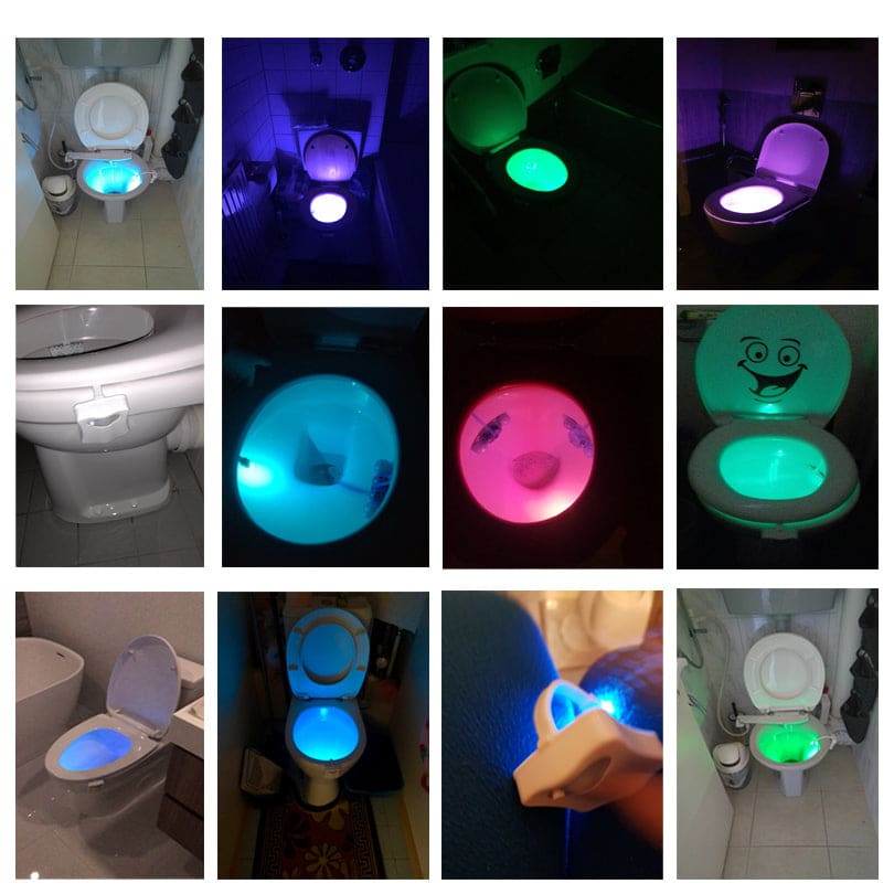 LED Motion Sensor Toilet Light