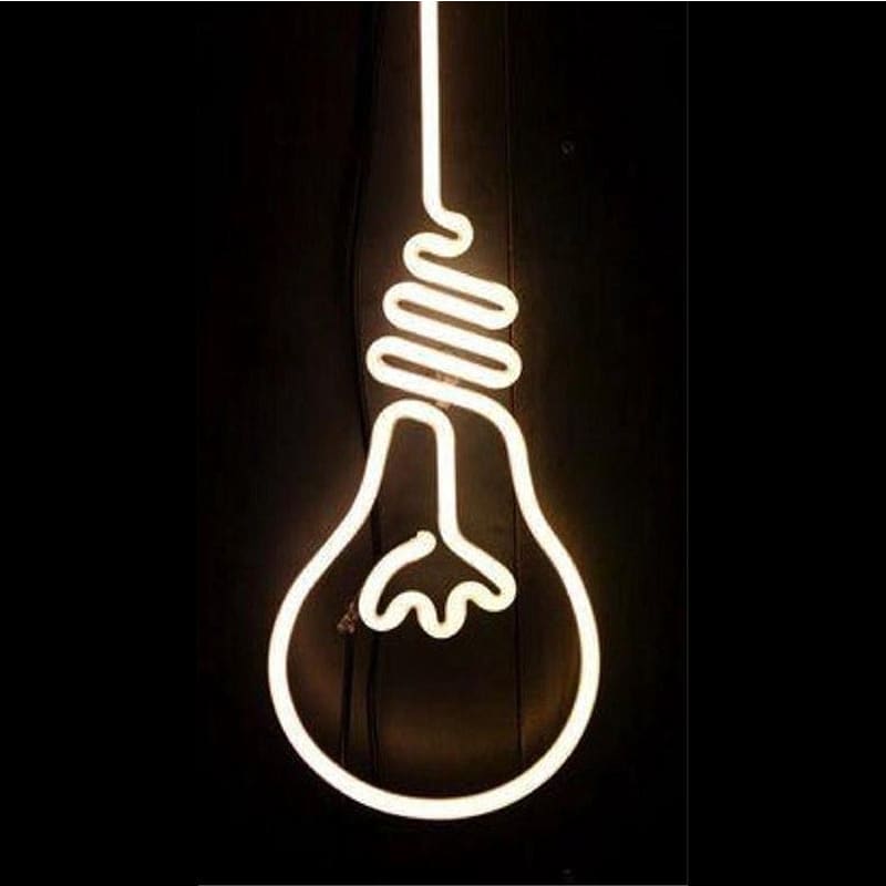 Light Bulb Neon Sign