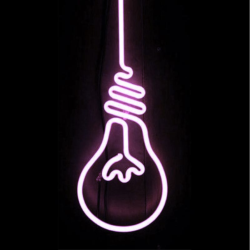 Light Bulb Neon Sign