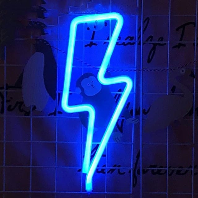 Lightning Bolt Neon Sign