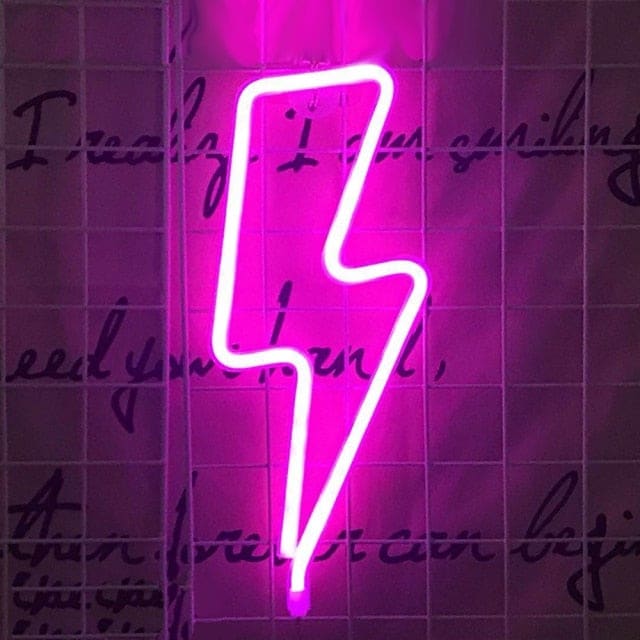 Lightning Bolt Neon Sign