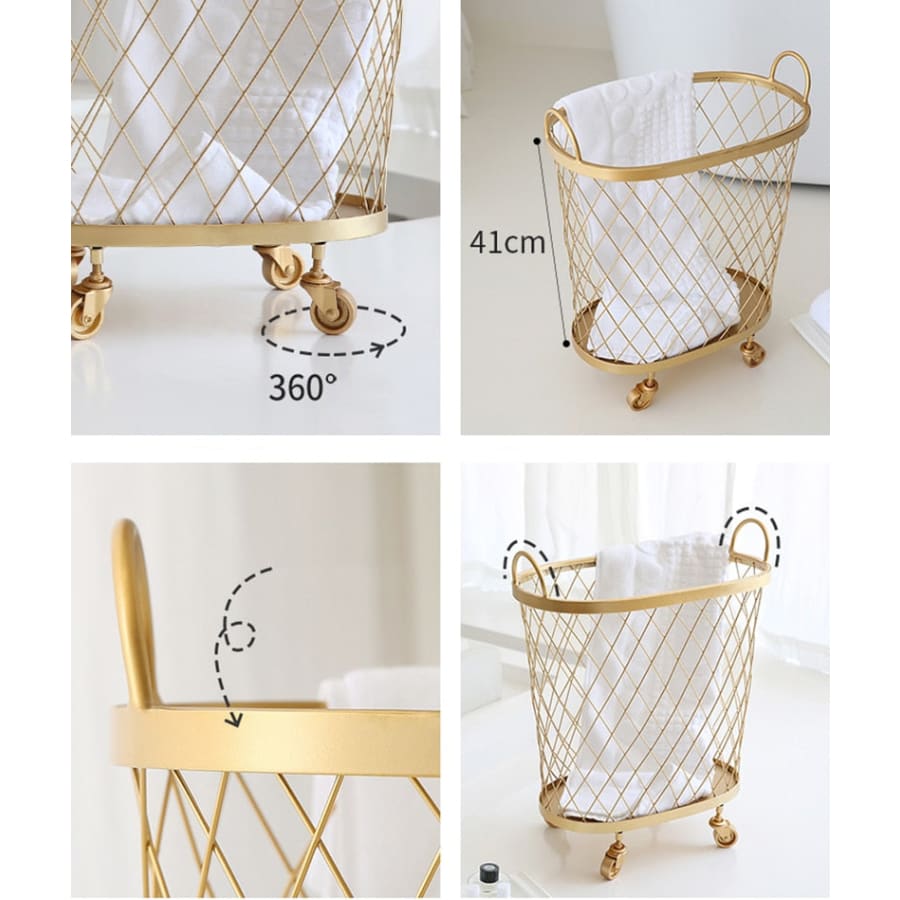Luxury Wheeled Storage Basket