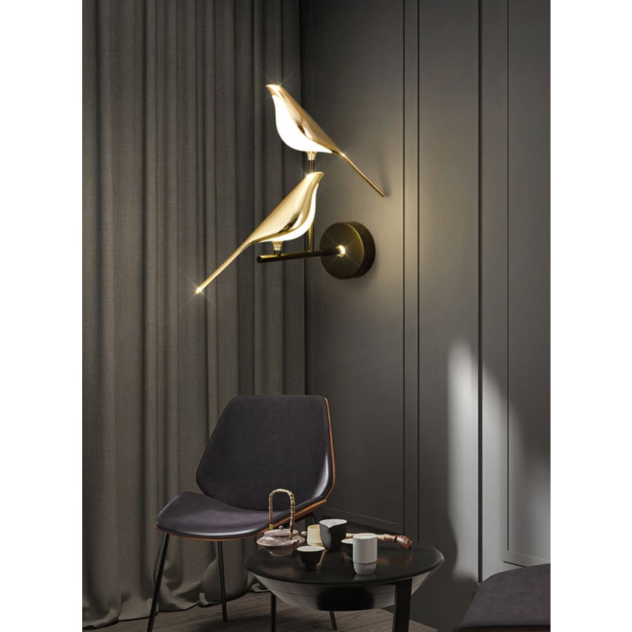 Magpie Bird Light Fixture