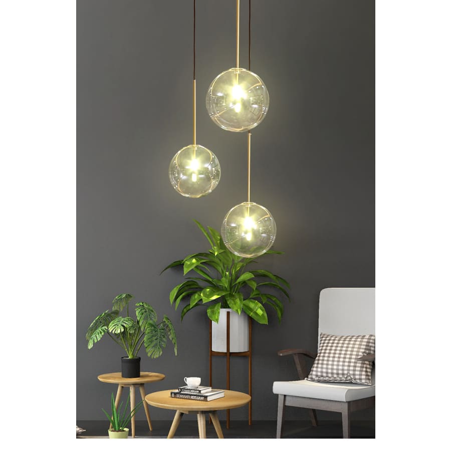 Modern Led Pendant Lamp Glass Ball