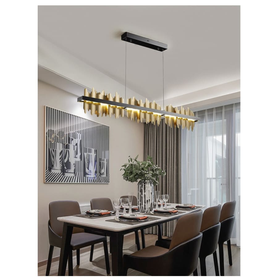 Modern Rectangle Chandelier Hanging Lamp