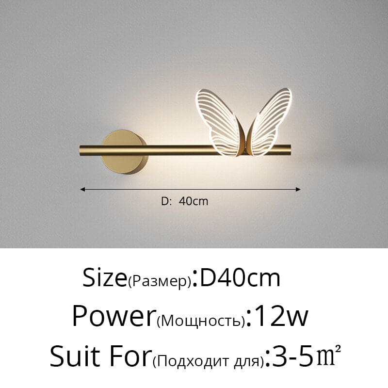 Modern Sconce Butterfly Wall Light