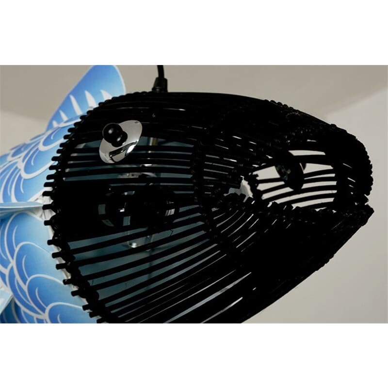 Modern Wooden Big Fish Pendant Light Fixture