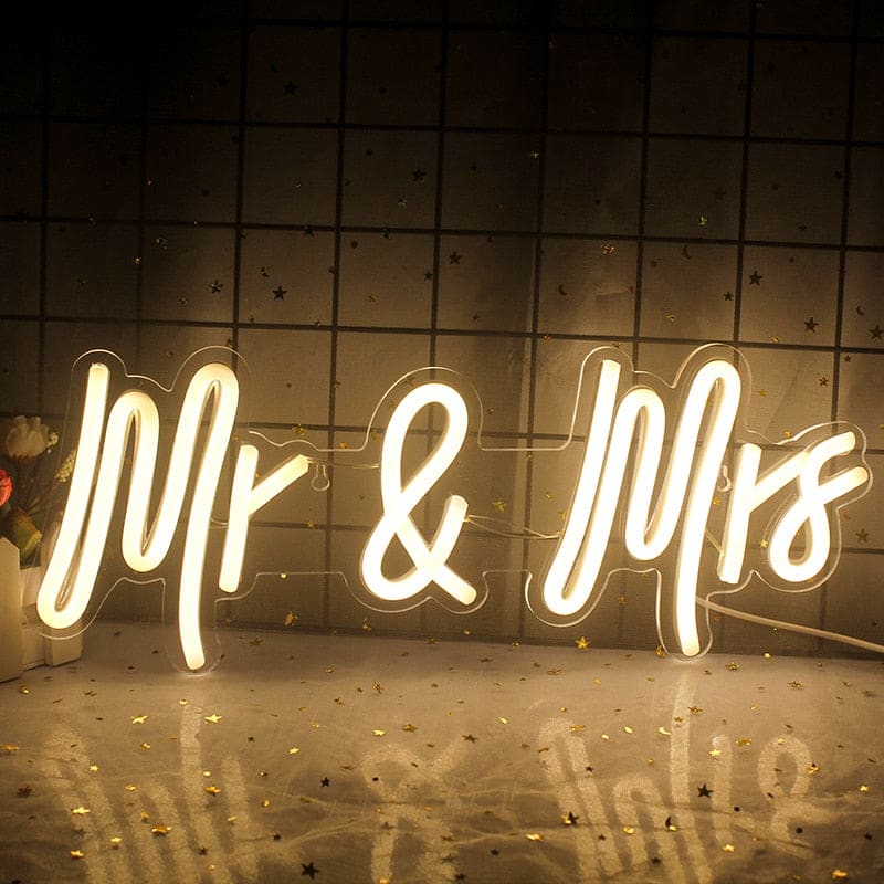 Mr And Mrs Neon Light