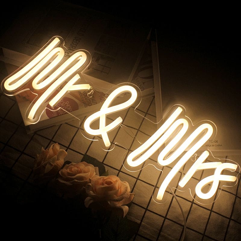 Mr And Mrs Neon Light