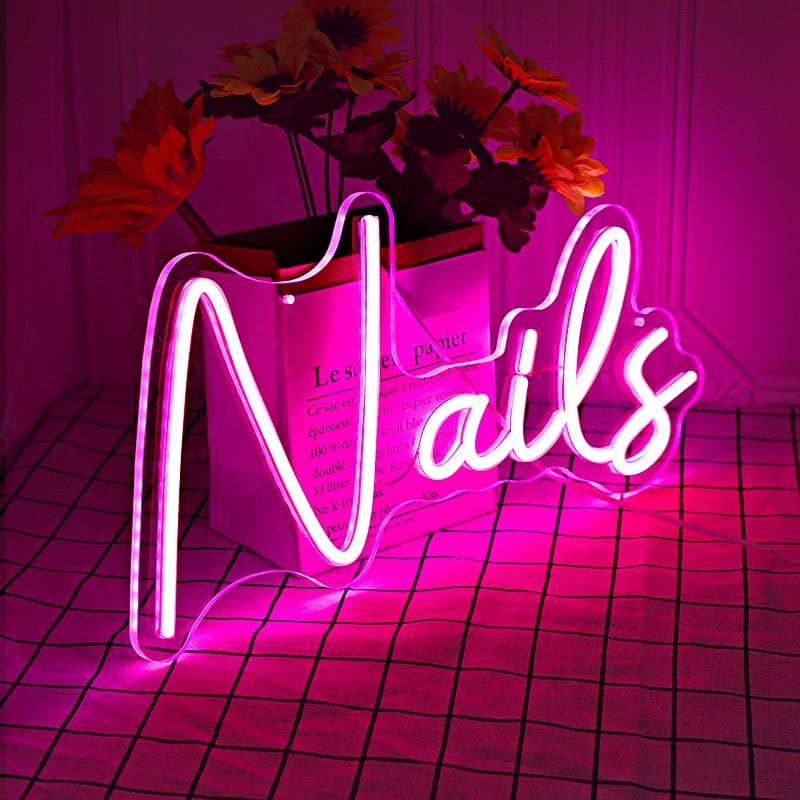 Nails Beauty Salon  Neon Sign