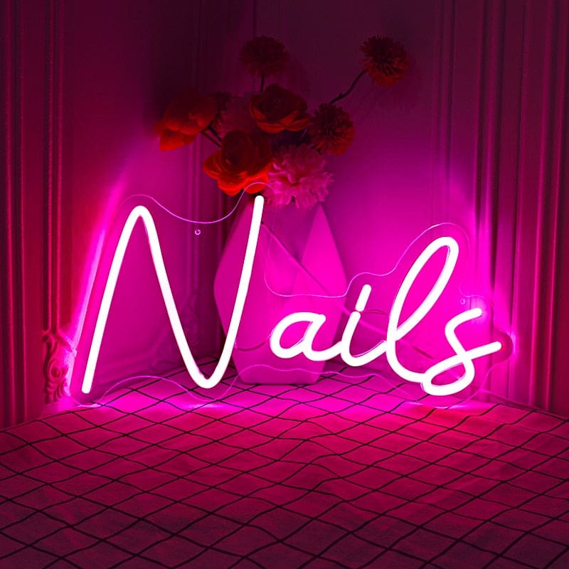 Nails Beauty Salon  Neon Sign