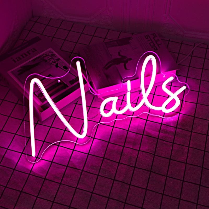 Nails Beauty Salon  Neon Sign