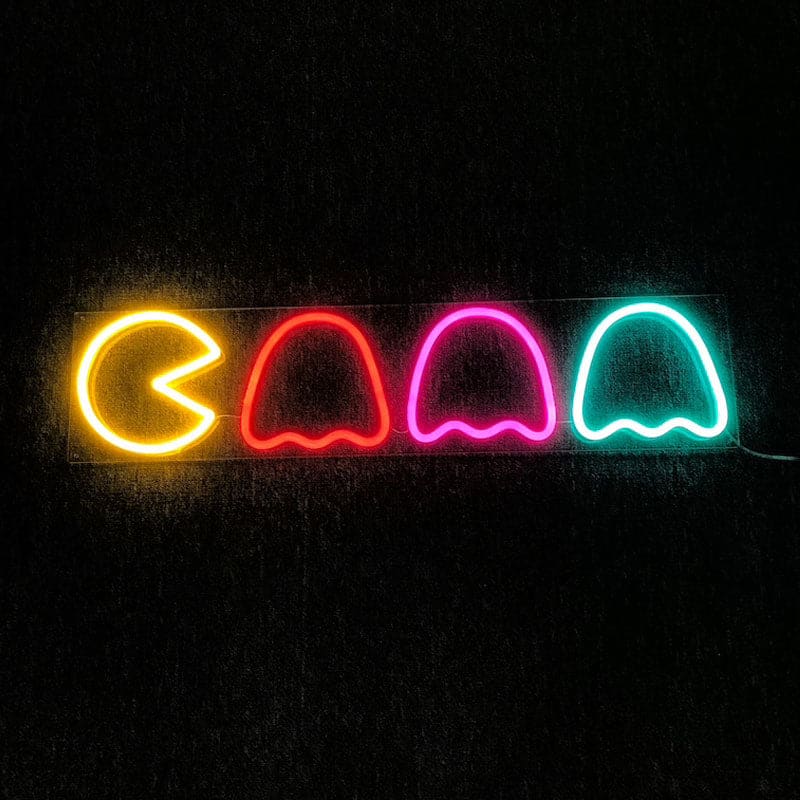 Pac Man Gamer Led Neon Sign