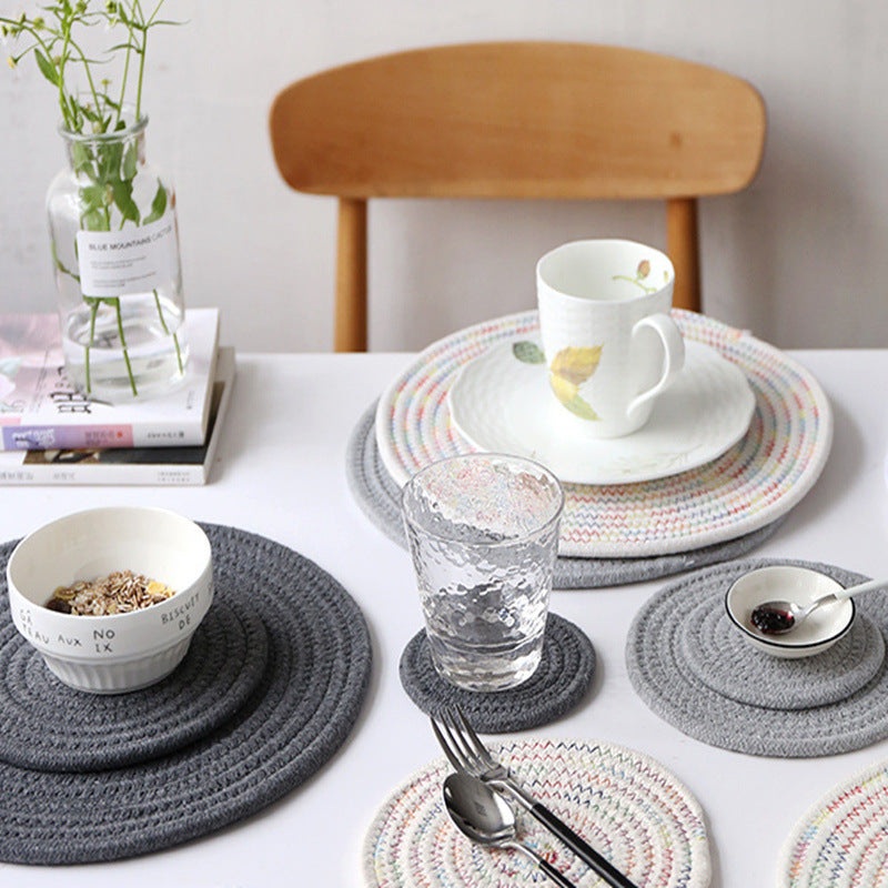 Woven/Braided Placemat and Coasters