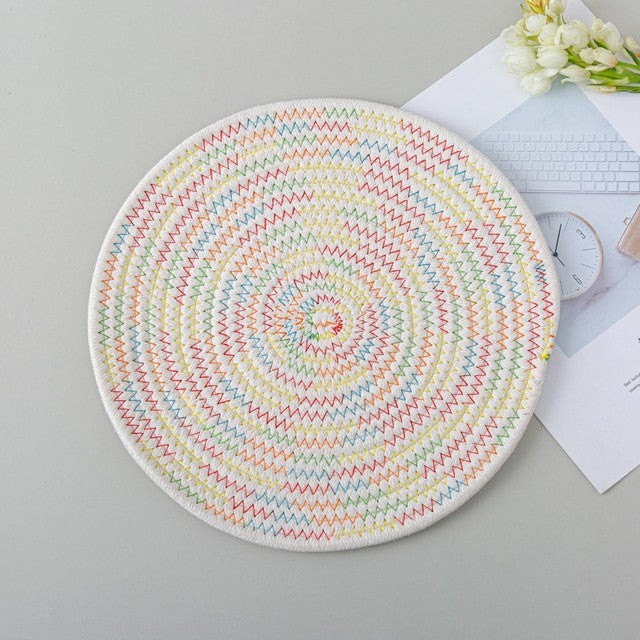 Woven/Braided Placemat and Coasters